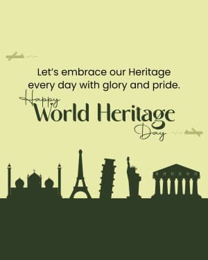 World Heritage Day poster