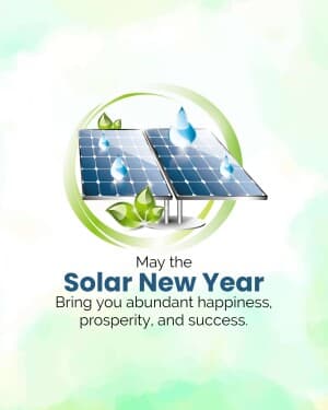 Solar New Year event poster