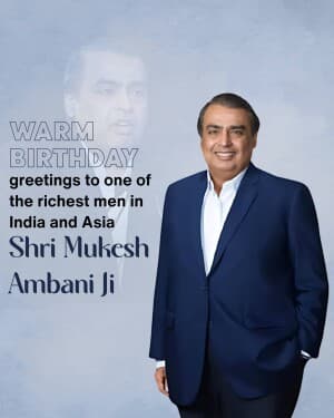 Mukesh Ambani Birthday post