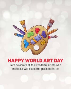 World Art Day graphic