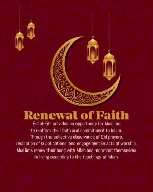 Importance of Eid al Fitr banner