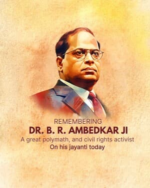 B. R. Ambedkar Jayanti / National Water Day illustration