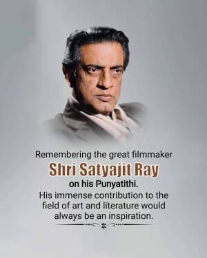 Satyajit Ray Punyatithi poster