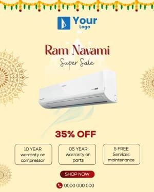 Ram Navami Offers ad template