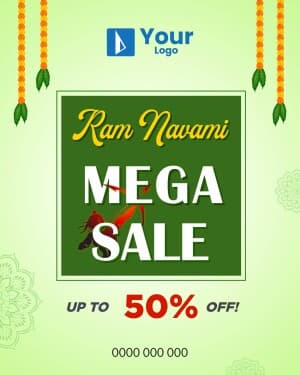 Ram Navami Offers marketing poster