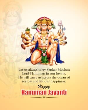 Hanuman Janmotsav creative image