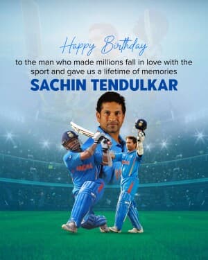 Happy Birthday | Sachin Tendulkar banner