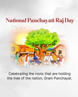 National Panchayati Raj Day poster