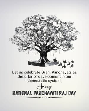 National Panchayati Raj Day banner