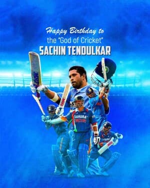 Happy Birthday | Sachin Tendulkar flyer