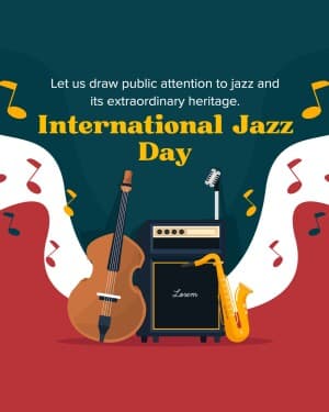 International Jazz Day flyer