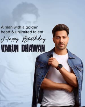 Varun Dhawan Birthday banner