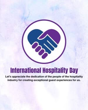 International Hospitality Day flyer