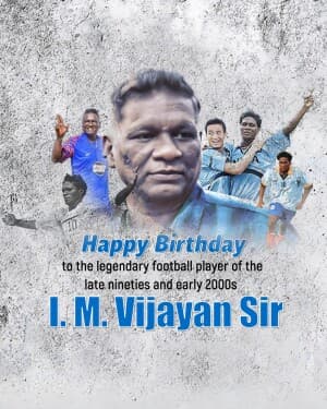 I.M. Vijayan Birthday image