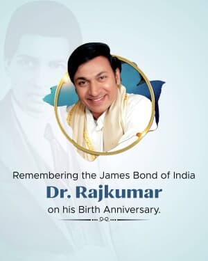 Dr. Rajkumar Birth Anniversary flyer