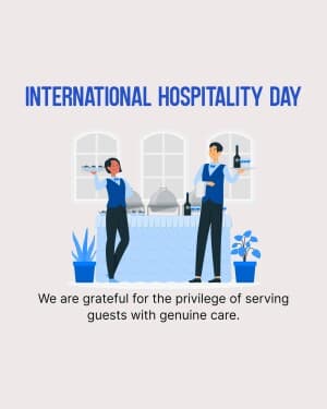 International Hospitality Day event poster