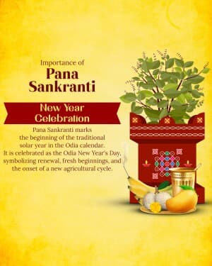 Importance of Pana Sankranti illustration