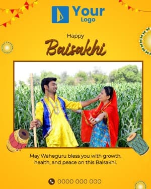 Baisakhi Wishes flyer