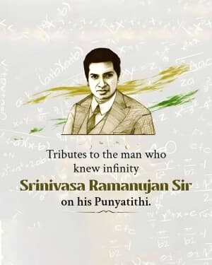 Srinivasa Ramanujan Punyatithi image