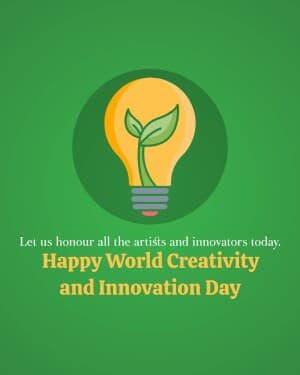World Creativity & Innovation Day post