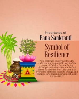 Importance of Pana Sankranti event poster