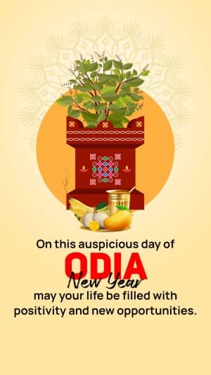 Odia New Year Story graphic