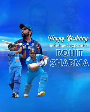 Rohit Sharma Birthday flyer