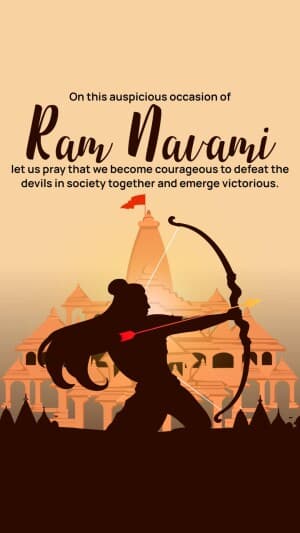 Ram Navami Insta Story Facebook Poster