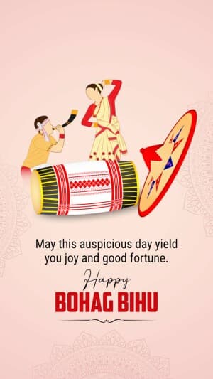 Happy bohag Bihu Story flyer