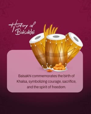 History - Baisakhi Instagram Post