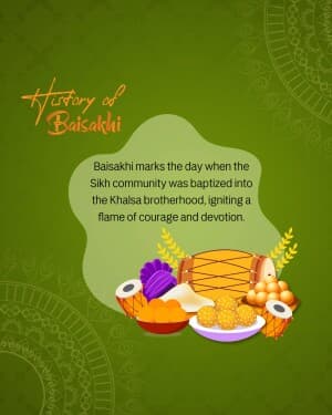 History - Baisakhi event advertisement