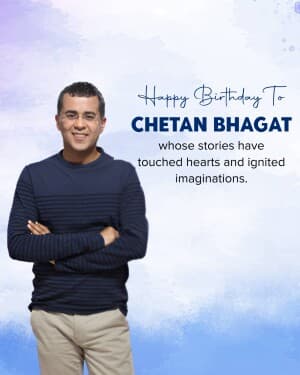 Chetan Bhagat Birthday post