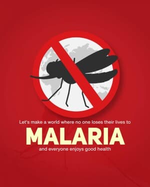 World Malaria Day event poster