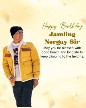 Jamling Tenzing Norgay birthday post
