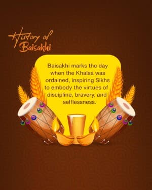 History - Baisakhi event poster