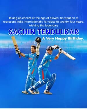 Happy Birthday | Sachin Tendulkar post
