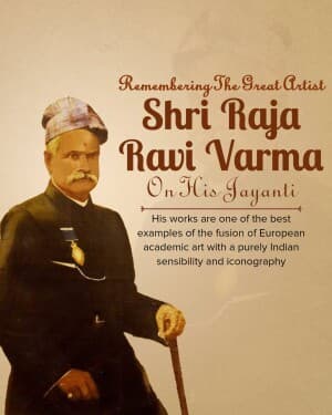 Raja Ravi Varma Jayanti poster