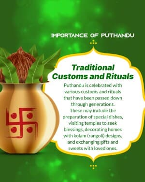 Importance of Puthandu graphic