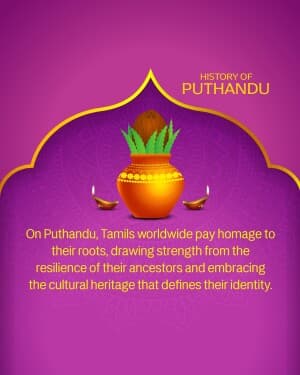 History - Puthandu event poster