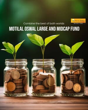 Motilal Oswal Mutual Fund business flyer