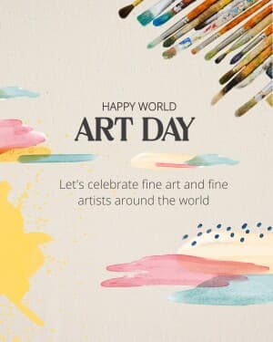 World Art Day flyer