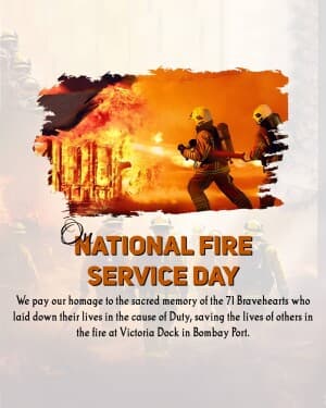 National Fire Service Day banner