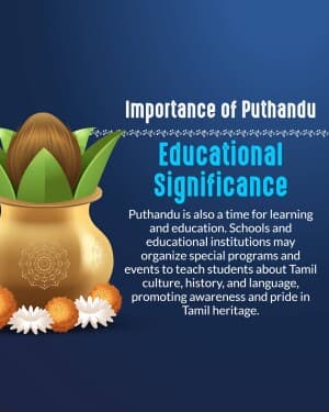 Importance of Puthandu event poster