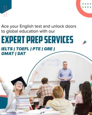 IELTS business flyer