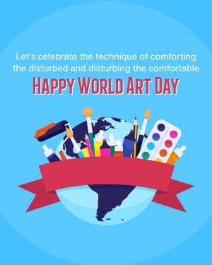 World Art Day poster