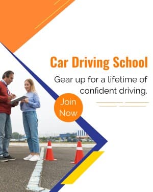 Driving school promotional images