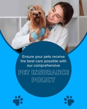 Pet & Cattle Insurance marketing poster