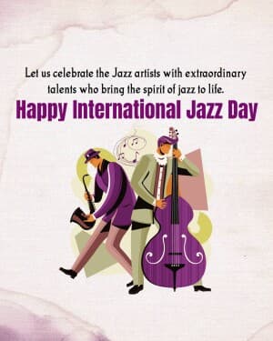 International Jazz Day post