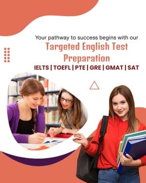 IELTS marketing poster