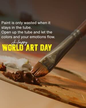 World Art Day event poster